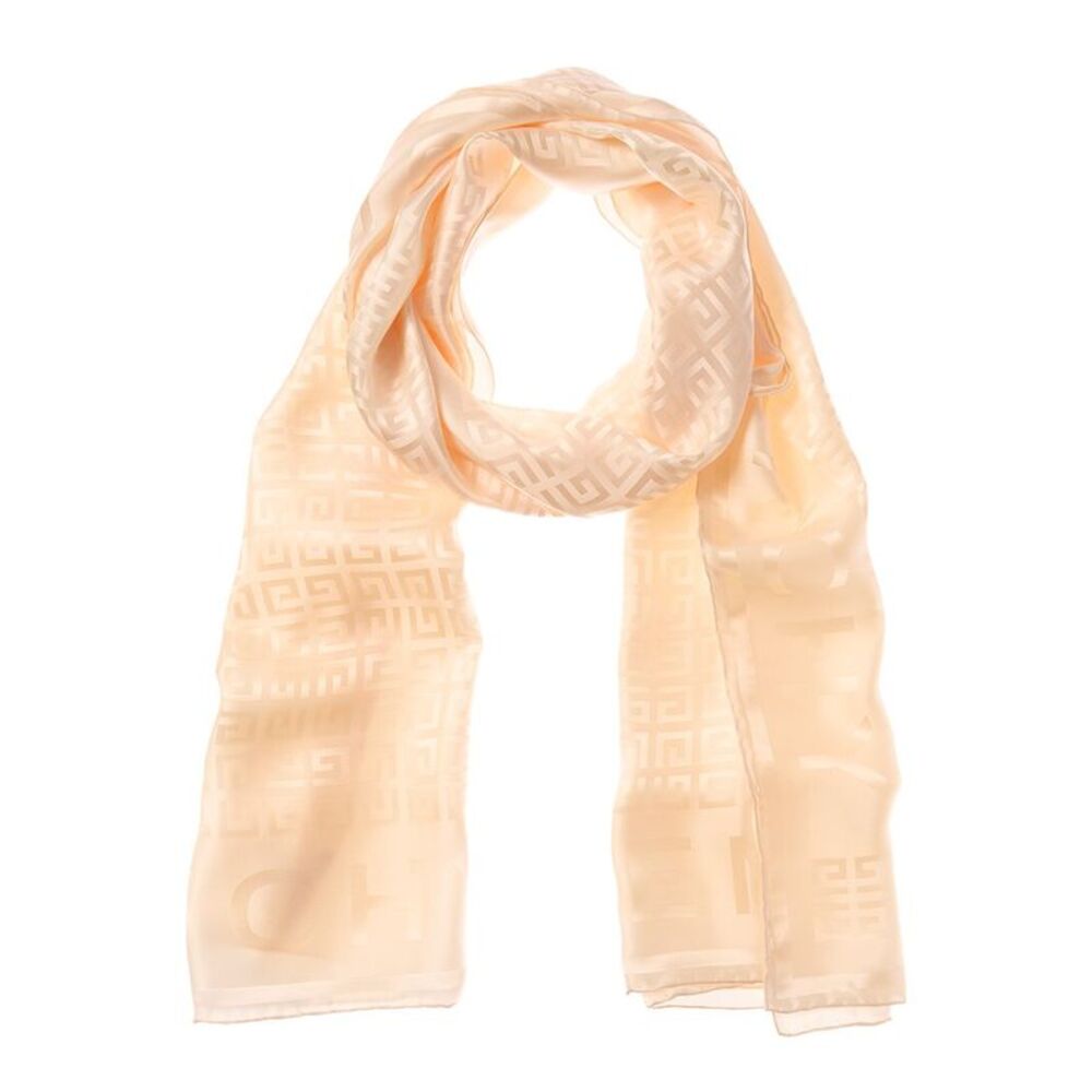 Givenchy 4G Logo Silk Scarf, White